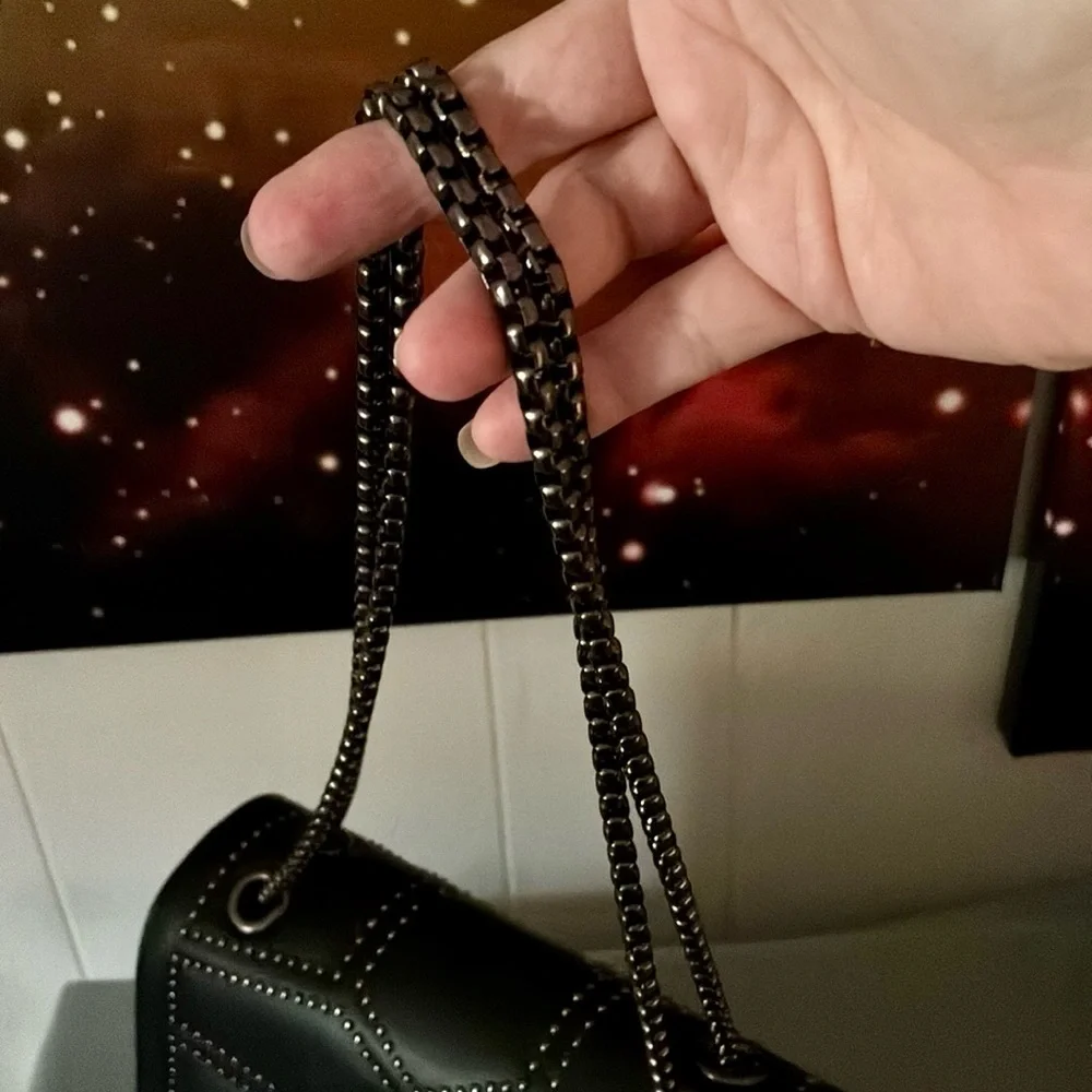 Black Studded Handbag/Crossbody